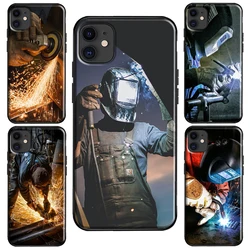 Welder Welding Hot Metal Worker For iPhone 13 Pro Max 12 mini Case For iPhone 11 14 Pro Max XS XR X 7 8 Plus SE 2020 Cover