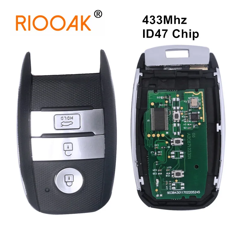 Car Smart Remote Key ID47 Chip 433Mhz Control Key for KIA K4 KX3 Sportage Sorento Rio after 2016 Year