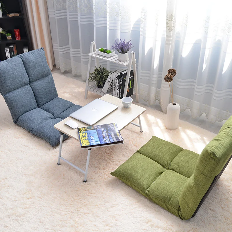 New Fashion Lazy Sofa Tatami Folding Cushion Sofa Foldable Single Small Sofa Bed Living Room Esports Game Seat Home Chair