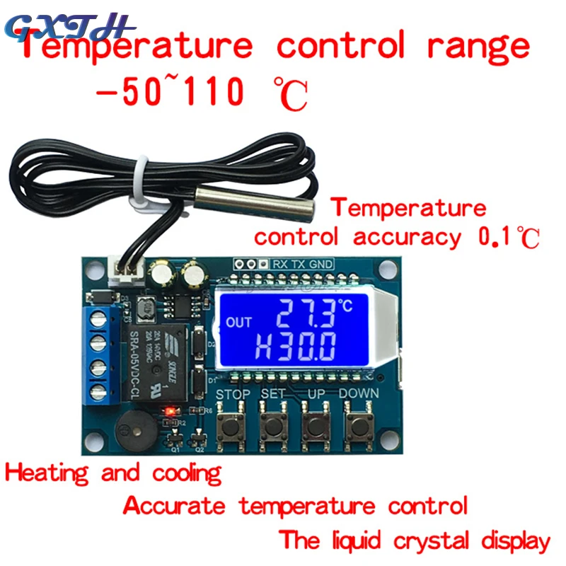 Cyfrowy termostat ogrzewanie chłodzenie cyfrowy przełącznik kontroli temperatury moduł kontrolera temperatury