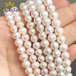 AA+ Natural Freshwater White Pearl Beads Round Beads For Jewelry DIY Making Bracelet Necklace Accessories 15