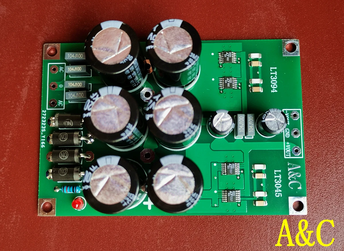 LT3045+LT3094 Positive and negative pressure low noise regulated linear power supply Polished DAC compact instrument