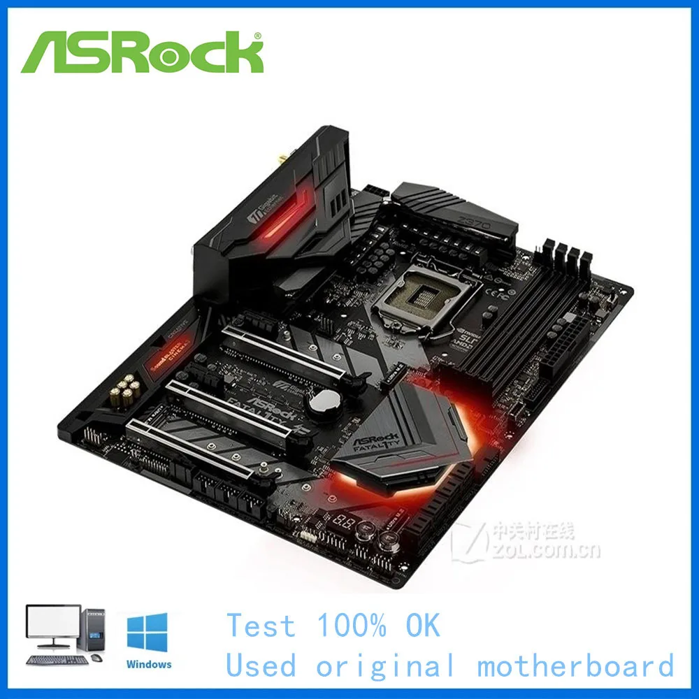 For ASRock Z370 Gaming i7 Computer Motherboard LGA 1151 DDR4 Z370 Desktop Mainboard Used Core i5 9600K i7 9700K Cpus