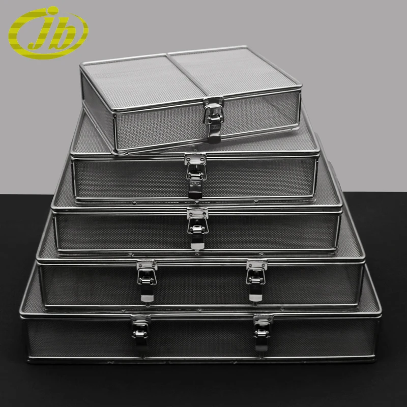 Medical disinfecting box cover band stainless steel monolayer high temperature disinfection of surgical instruments