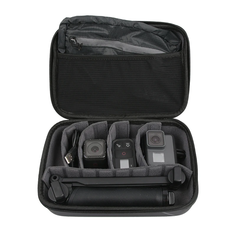 Portable Case DIY Travel Storage Bag for gopro hero 10 9 8 7 6 5 4  Xiaomi yi 4K Mijia EKEN SONY  sport Camera waterproof Box