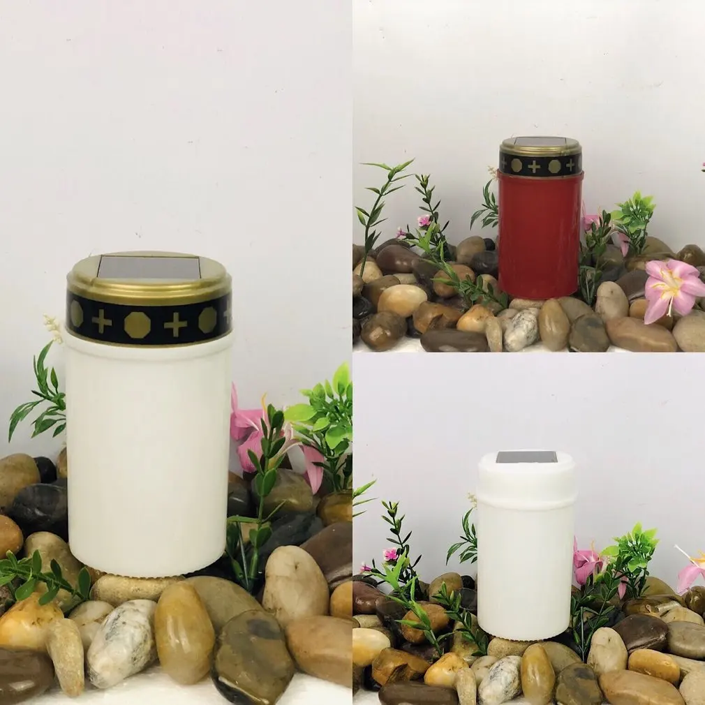 Pemakaman surya cahaya LED perabotan dekorasi rumah lampu tanah PVC buatan tangan geometri amorf silikon panel surya