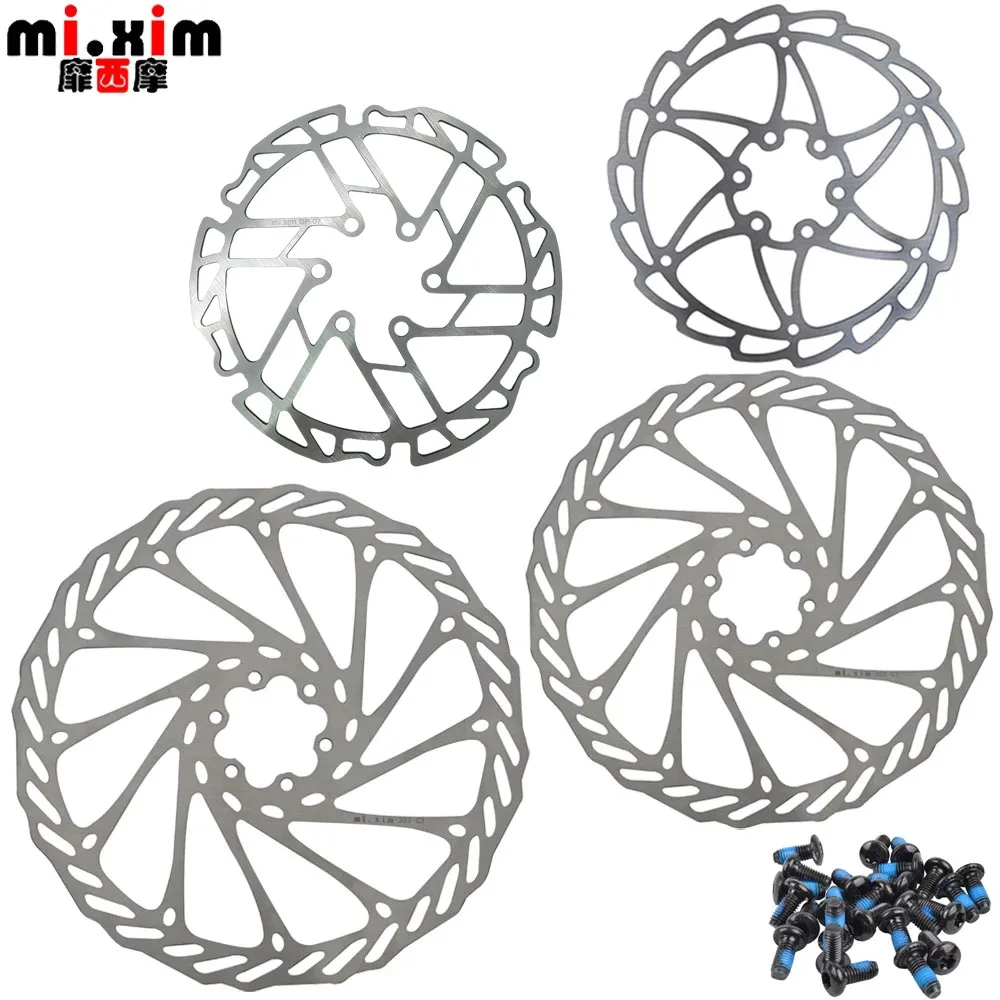 Mi. Xim dağ katlanır bisiklet 140/160/180/203mm altı delik süper hafif bisiklet disk ile disk fren rotoru T25 vidalar