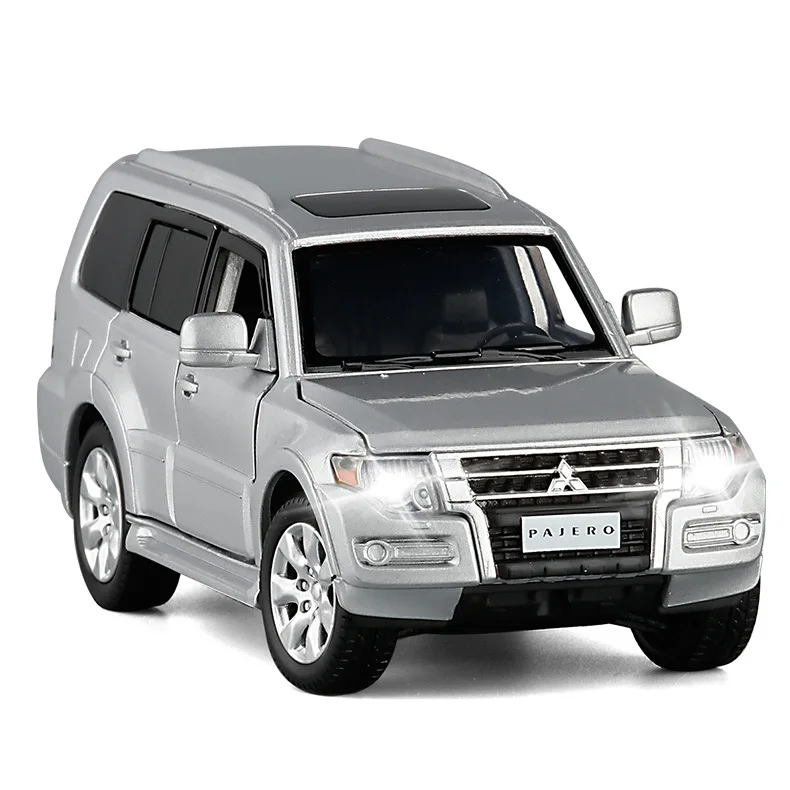 Hot 1:32 alloy pull back Pajero V97 car model,high simulation off-road vehicle toy,6-door design,free shipping