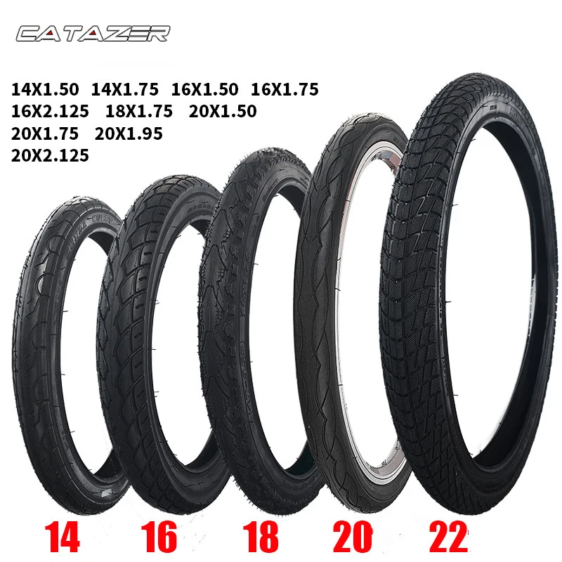 Bicycle Tyre 14/16/18/20 Inches 1.5/1.75/1.95 Child Bike Tyre for 406 Wheels Ring 14 16 18 20 X 1.75 Kids' Bike Tire