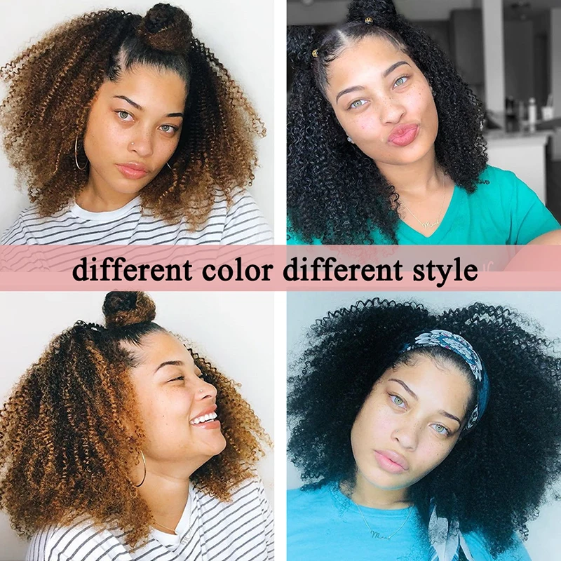 Brazilian Afro Kinky Curly Hair Weave 10A virgin Natural Remy Human Hair Bundles Extension 3B 3C Dolago Hair Products