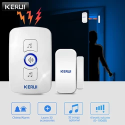 Kerui-ホームセキュリティ用のスマートドアベルm525,32曲,500フィートのオプション,ワイヤレスドアベル,LEDライト