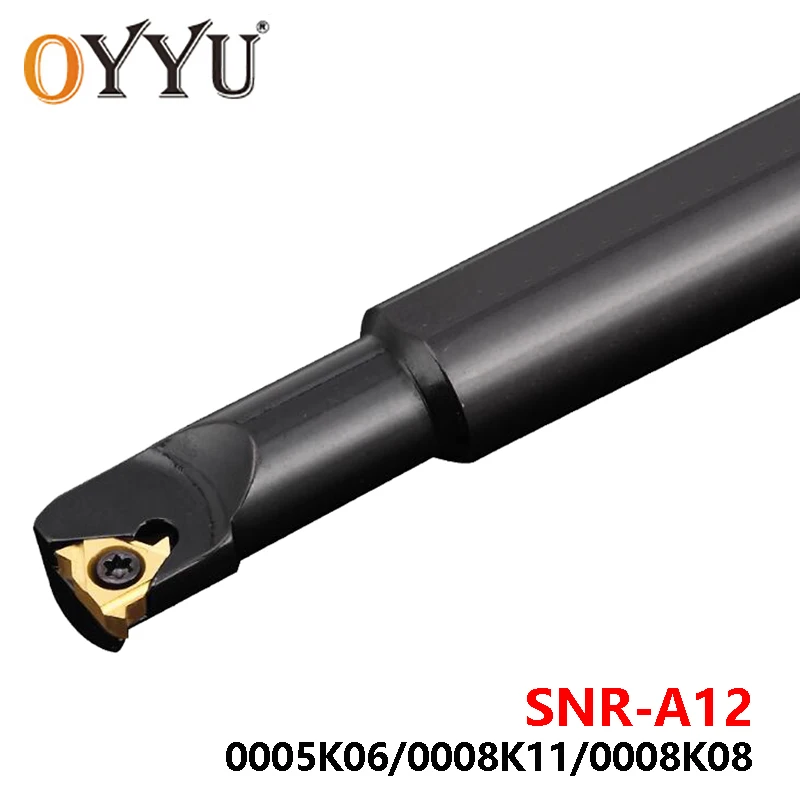 OYYU SNR SNR0005K06-A12 SNR0008K11-A12 SNR0008K08-A12 SNR0005 SNR0008 Handle 12mm Small Head Threading Turning Tool Holder CNC