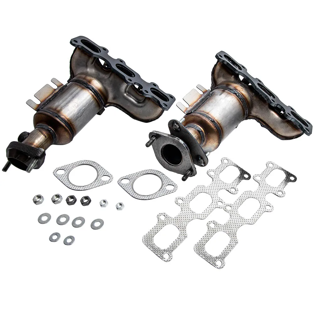 Exhaust Manifold w/ Catalytic Converter Gasket & Hardware Pair for Ford Lincoln