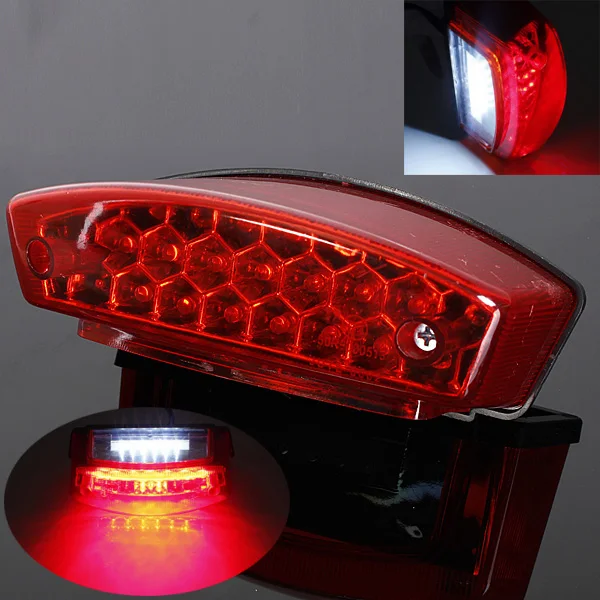 3 Wire Motorcycle LED brake light Plate number Lighting case for DUCATI MONSTER M400 M750 M900 M1000 for S4R Taillight