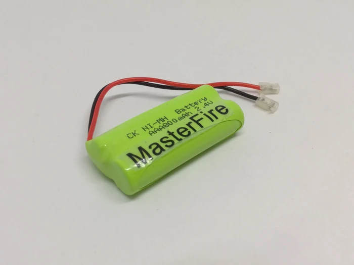 4pcs/lot MasterFire Original 2.4V AAA 800mAh Ni-MH Battery Cell Rechargeable NiMH Batteries Pack With Plugs For Cordless Phones