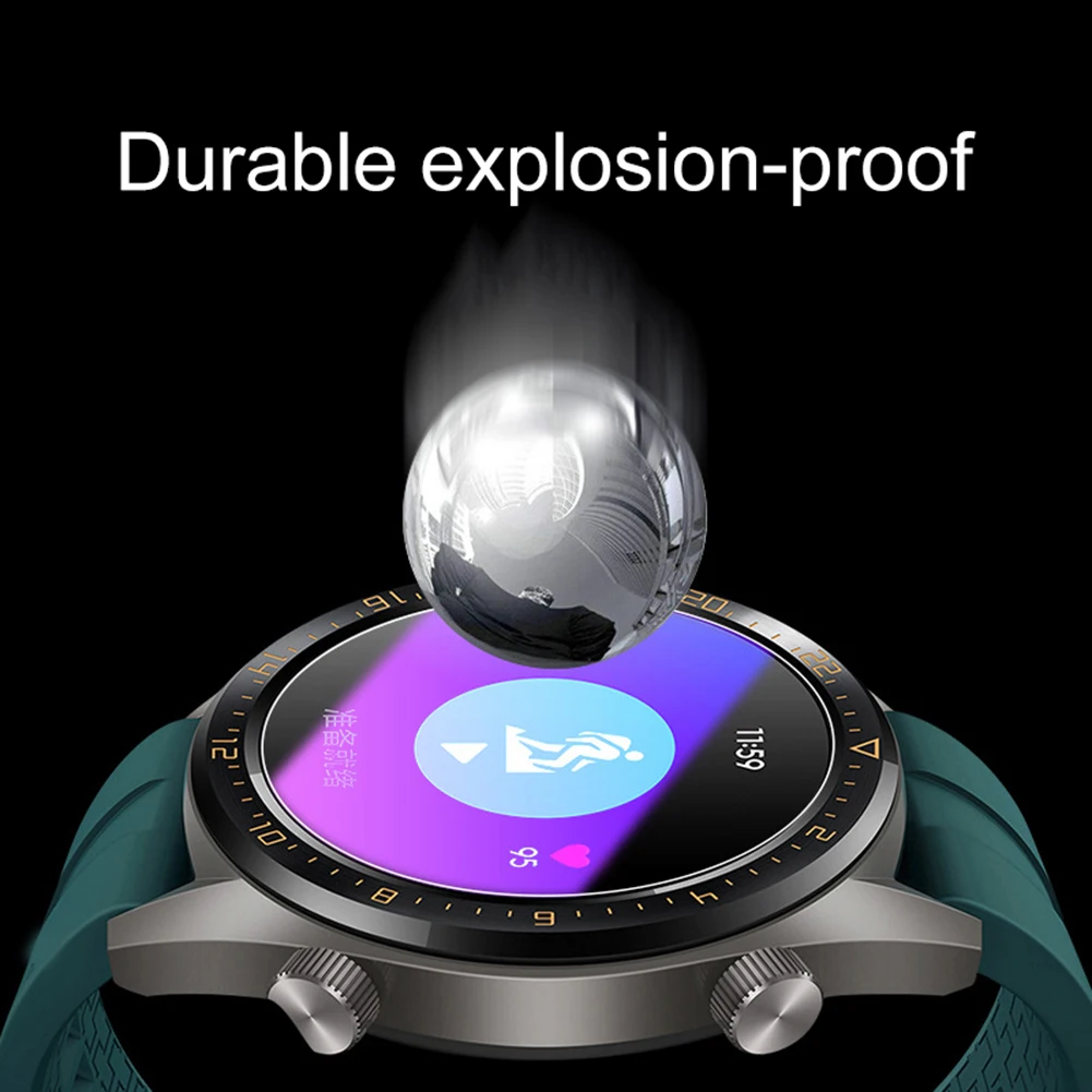 Premium Tempered Glass For Huawei Watch GT1/GT2 Smartwatch Screen Protector Explosion-Proof Film Accessories Anti Purple Light