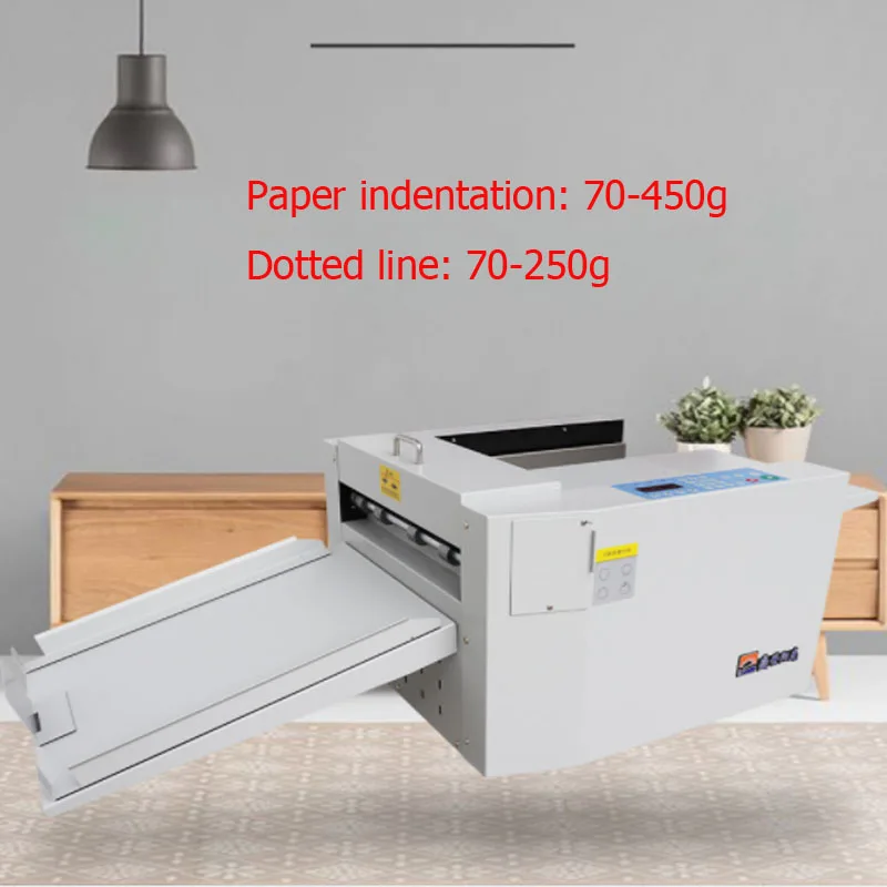 English version70-450g Coated paper Paper Creasing Machine A3 high speed electric paper fold machine  Automatic folding machine