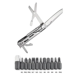 Multifunction Jackknife 440 Steel Multi-tool Pocket Folding Knife Scissors Mini Portable Survival Tactical Knife Repair Tool