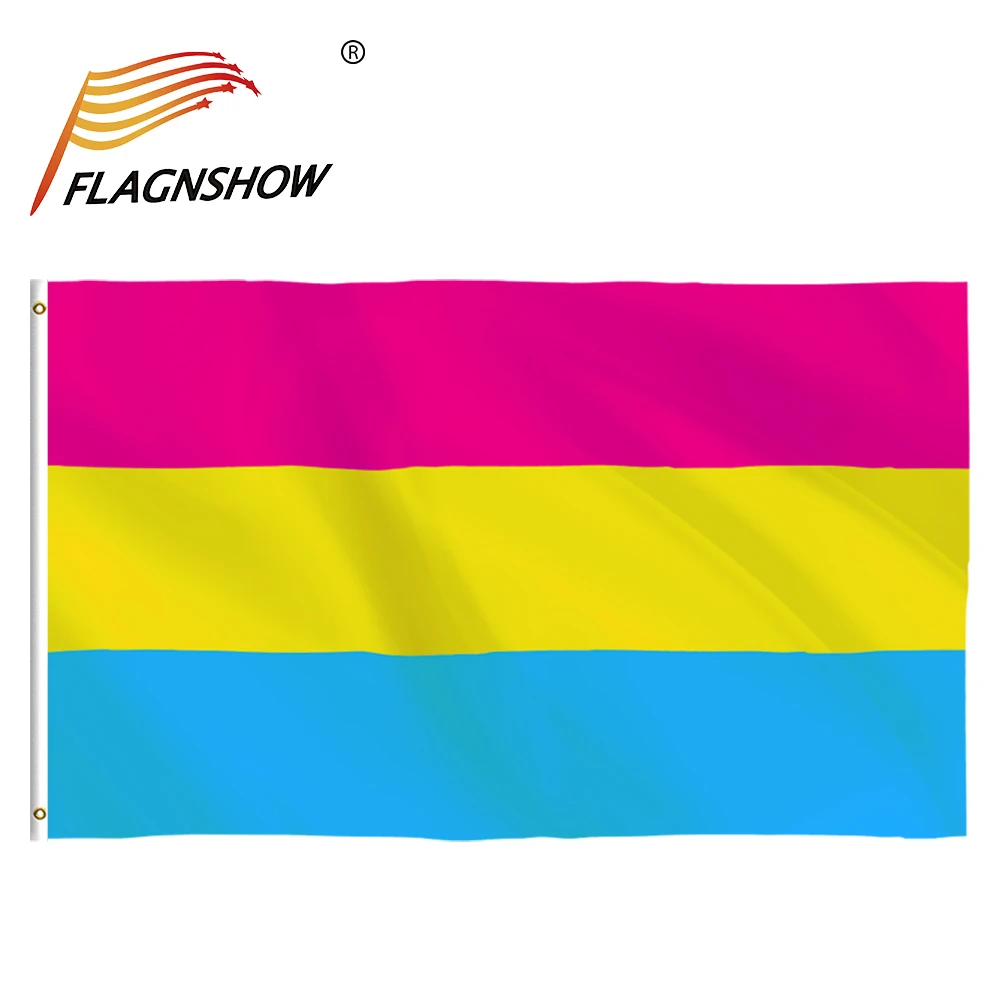 

Free Shipping Flagnshow Bandera Rainbow Flags Gay 90x150cm LGBT Pan Pansexual Pride Flag