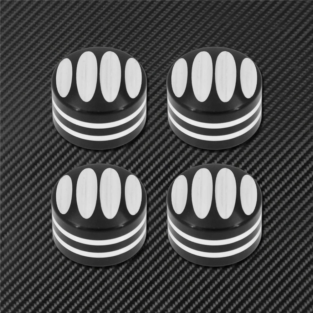 Motorcycle 4pcs Spark Plug Head Bolt Cap Cover Plug For Harley Touring Street Glide 1999-17 Twin Cam Sportster XL 883 1200 48 72