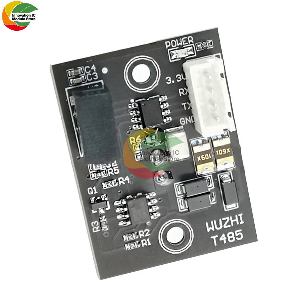 Ziqqucu Isolated TTL to 485 Module RS485 to TTL Communication MCU Serial Cable Converter Chassis Industrial Grade