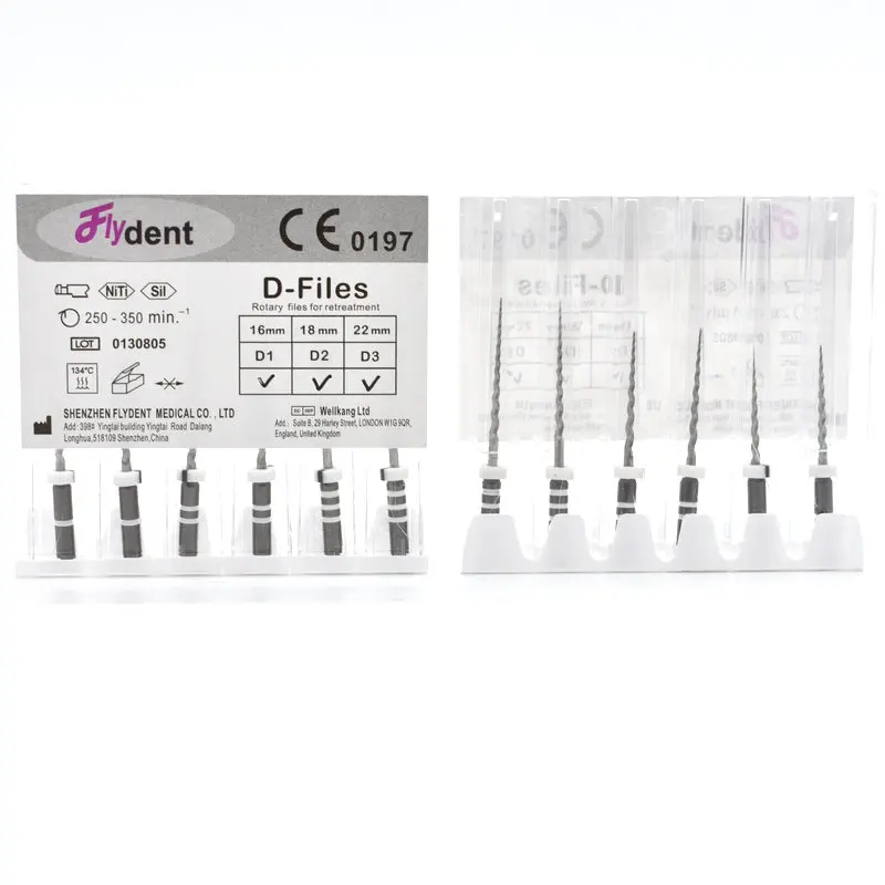 ฟันเครื่องมือทันตกรรม retreatment D ไฟล์โรตารี endodontic ไฟล์ endo มอเตอร์ไฟล์