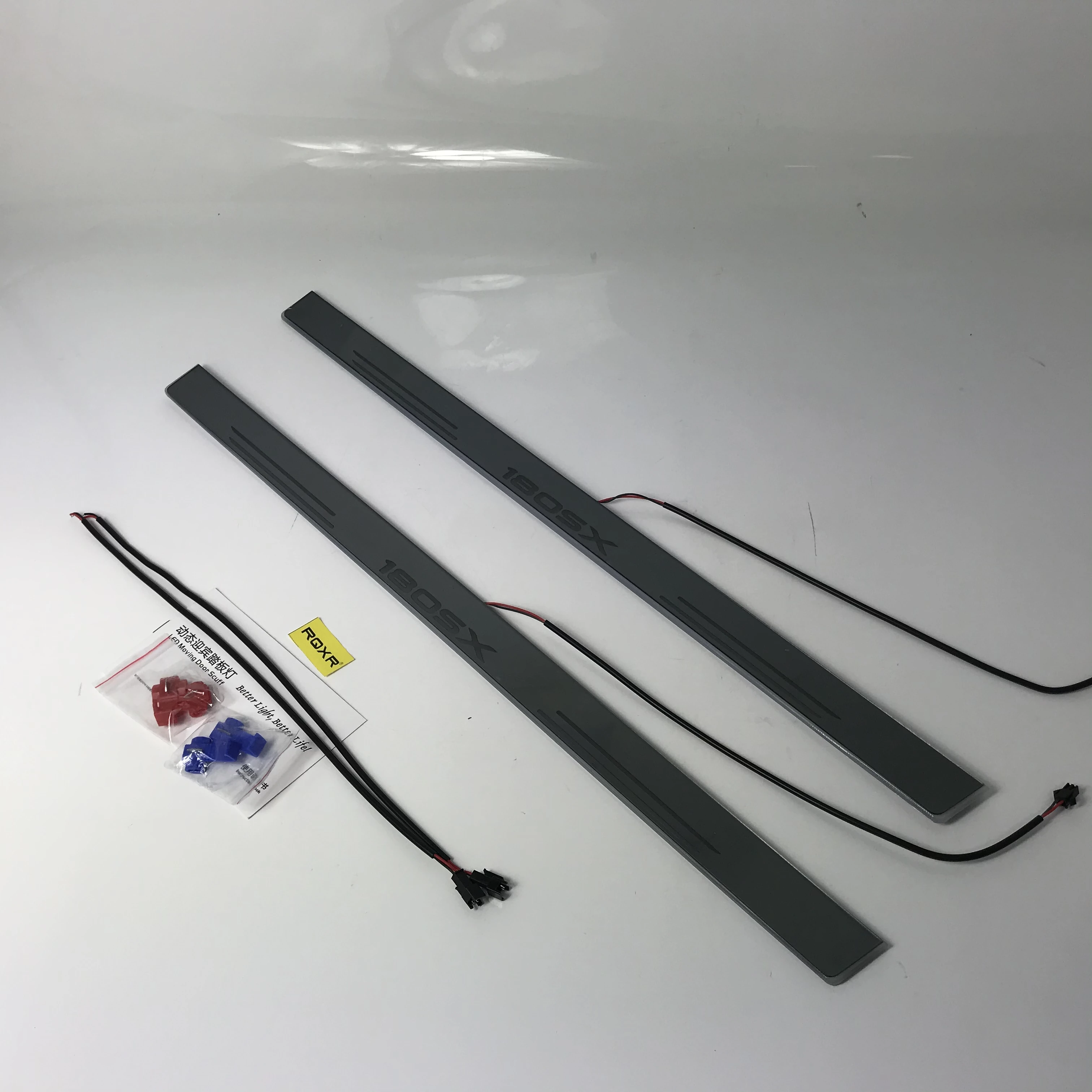 

Acrylic mobile LED welcome scooter wear plate door sill frame path light for Nissan 180SX accessories dedicated Flow/fixed light