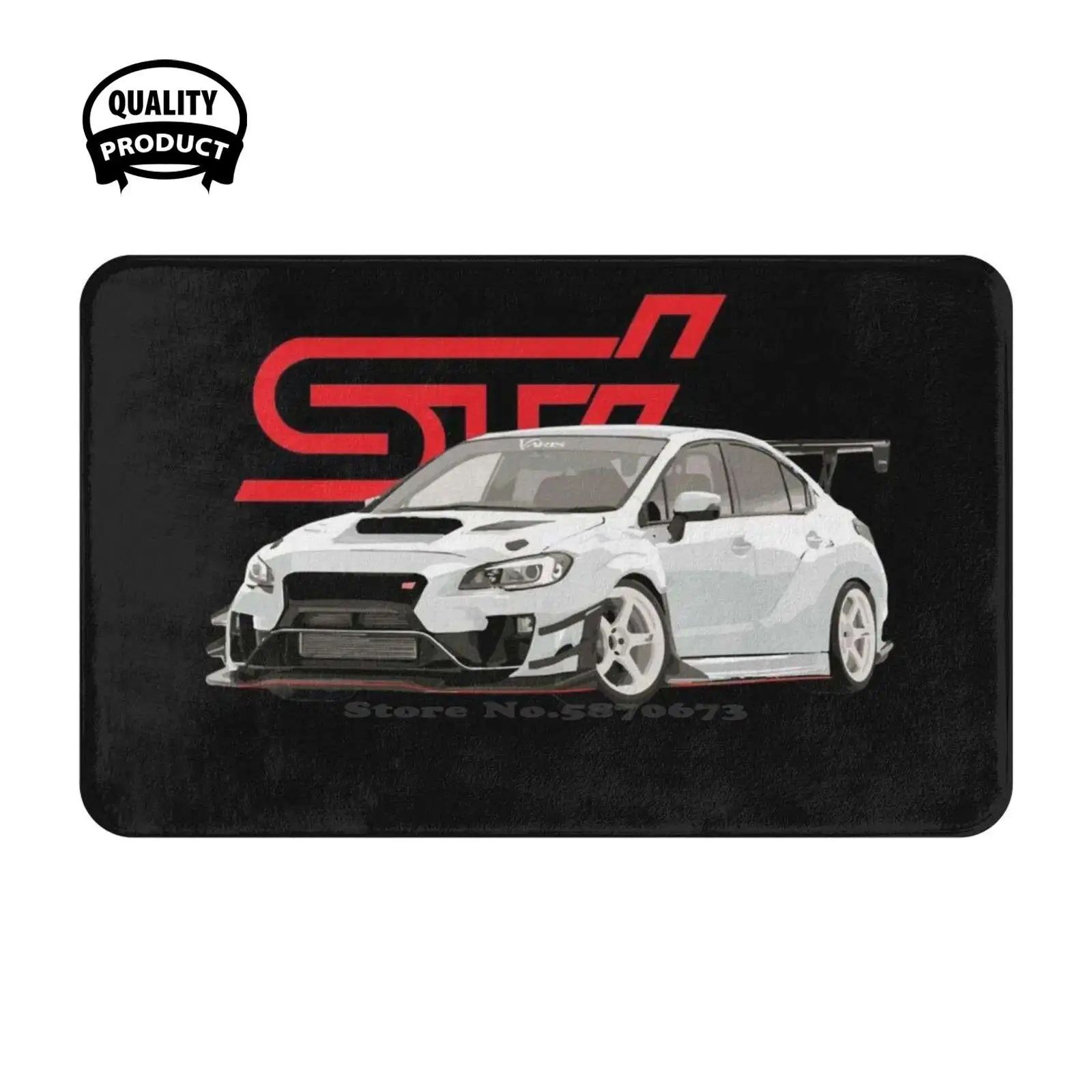 

Белый мягкий коврик Varis Va Sedan Widebody Advan, домашний Коврик для двери, коврик "автомобиль" Wrx Sti, спортивный шрам, суперкар, Jdm стойка Ej25, Ej20