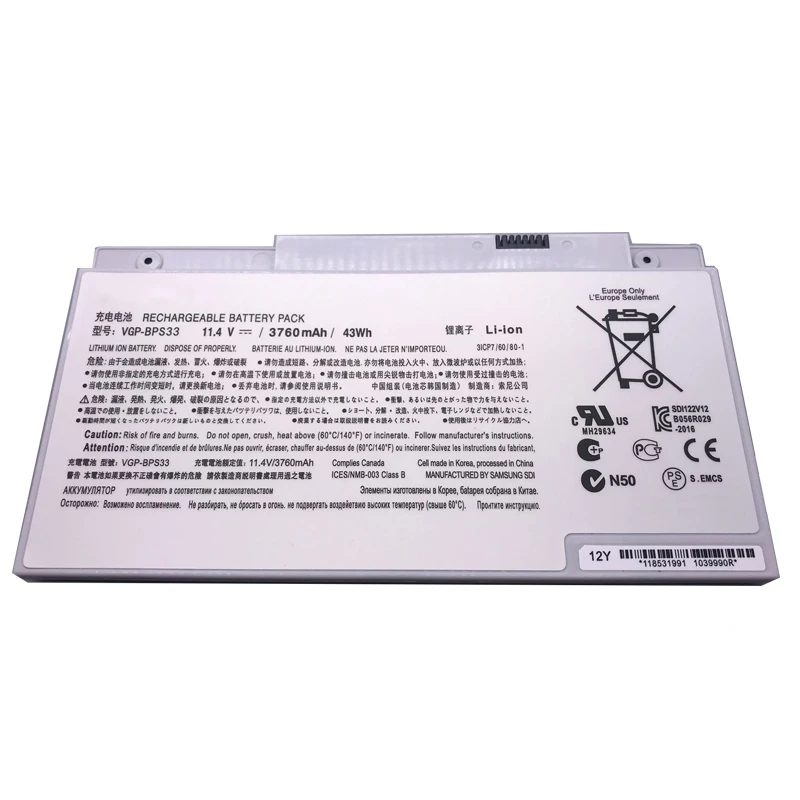 Imagem -02 - Lmdtk Novidades Bateria do Portátil para Sony Vaio Svt14 Vgp-bps33 Svt-15 T14 T15 Bps33 Svt1511m1e Svt14126cxs 11.4v 43wh