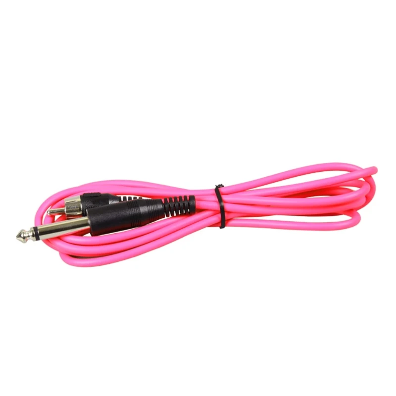 1.8M Professional Tattoo Cord Copper Wire Tattoo Power Supply Silicone for RCA Interface Tattoo Machine Power Conversion kit