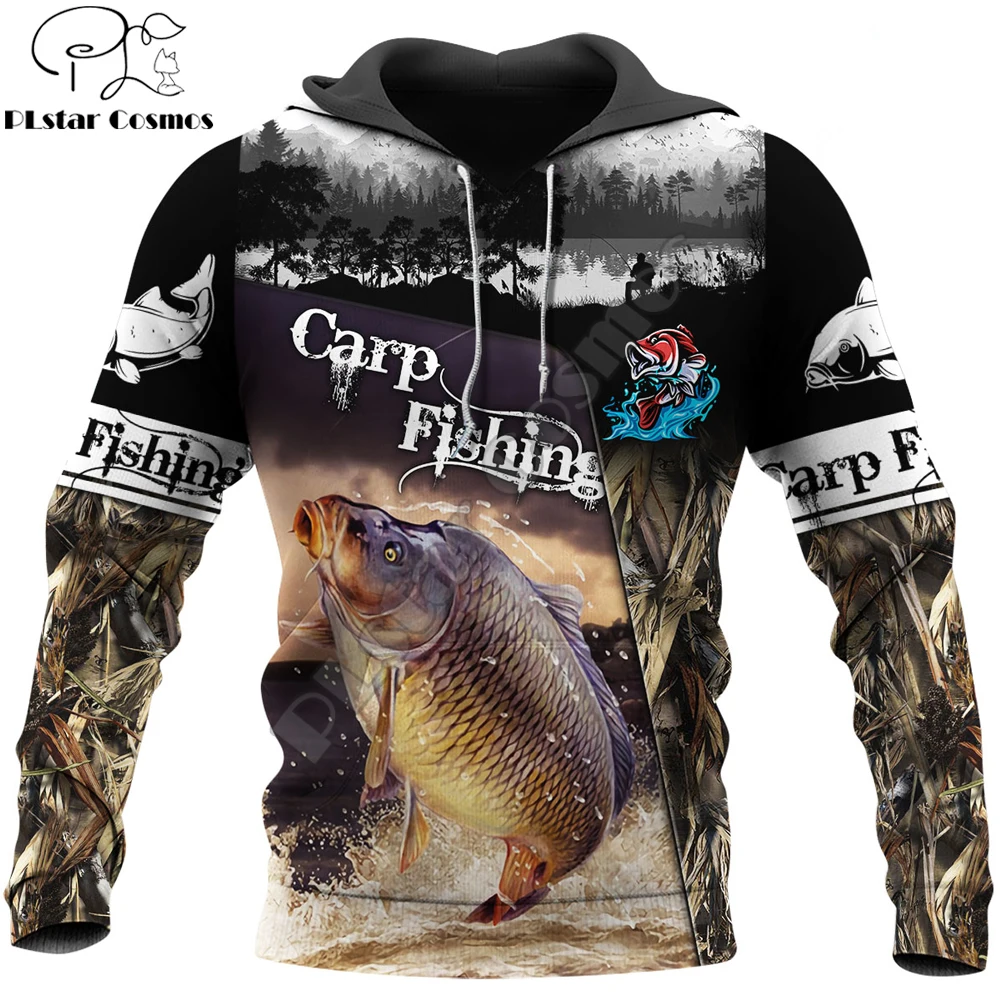 

Carp Fishing Pattern 3D All Over Printed Mens Autumn Hoodie Sweatshirt Unisex Streetwear Casual Zip Jacket Pullover KJ605