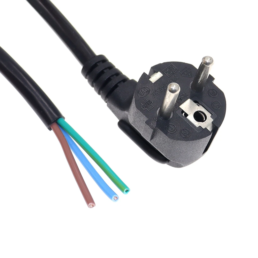 EU European Schuko Plug Power Extension Cable 2 Prong Power Supply Cord 3G1.5mm For Electrical Sockets LED Floodlight Lamp Light