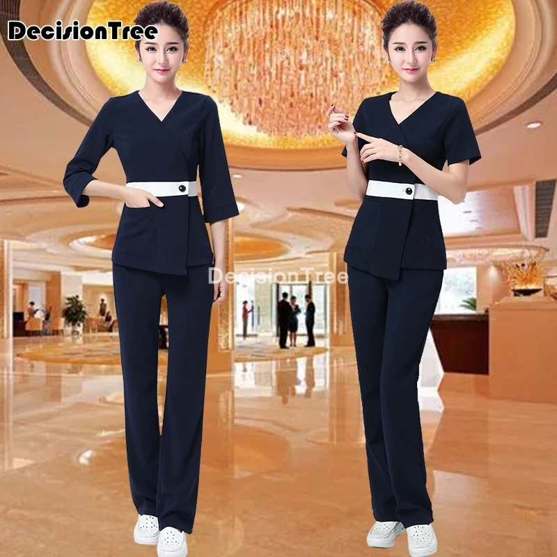 2024 beauty salon spa female work clothing hotel reception work clothes spa uniform sauna foot bath uniforms salon uniforms