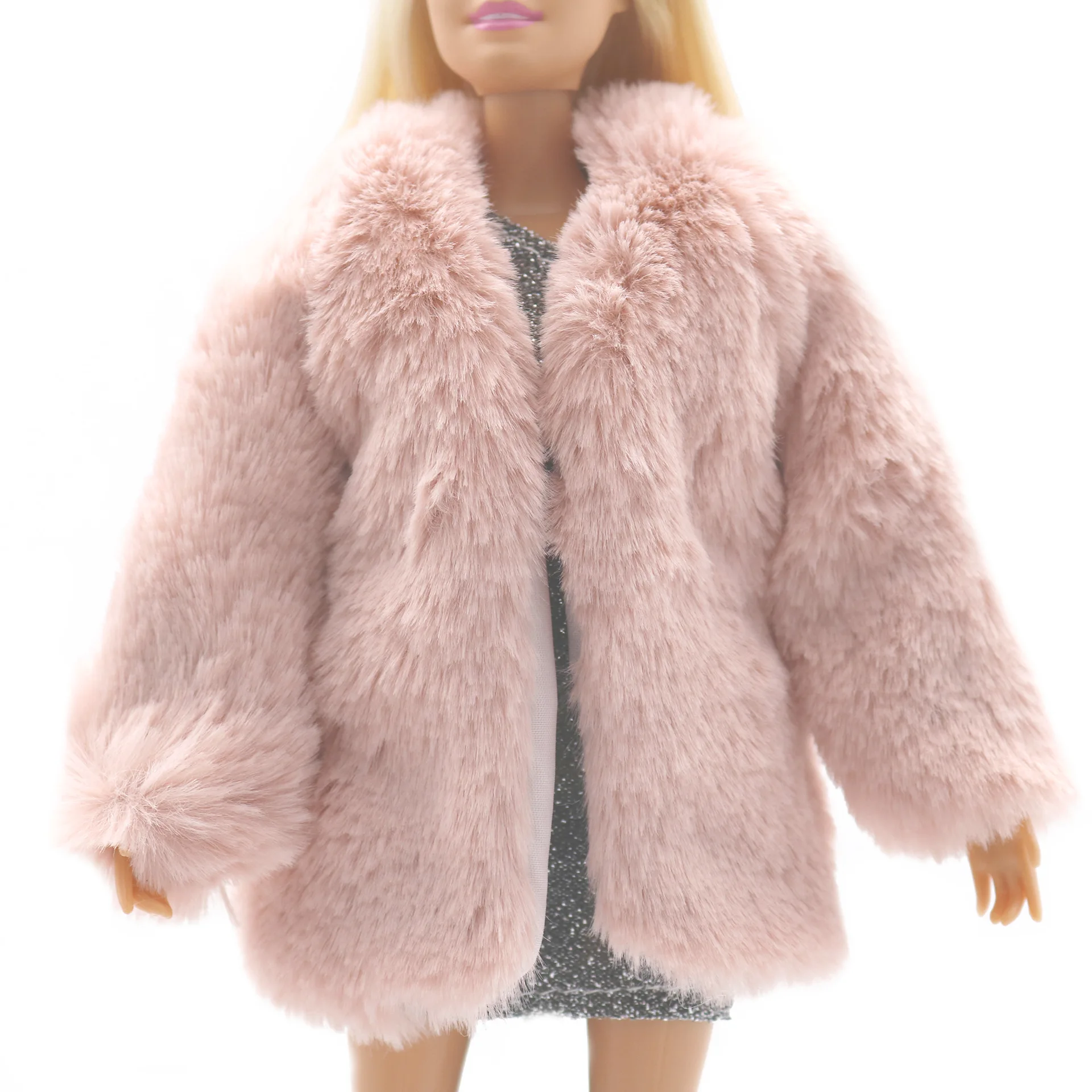 Fashion Cashmere Overcoat for Barbie Blyth 1/6 30cm MH CD FR SD Kurhn BJD Doll Clothes Accessories