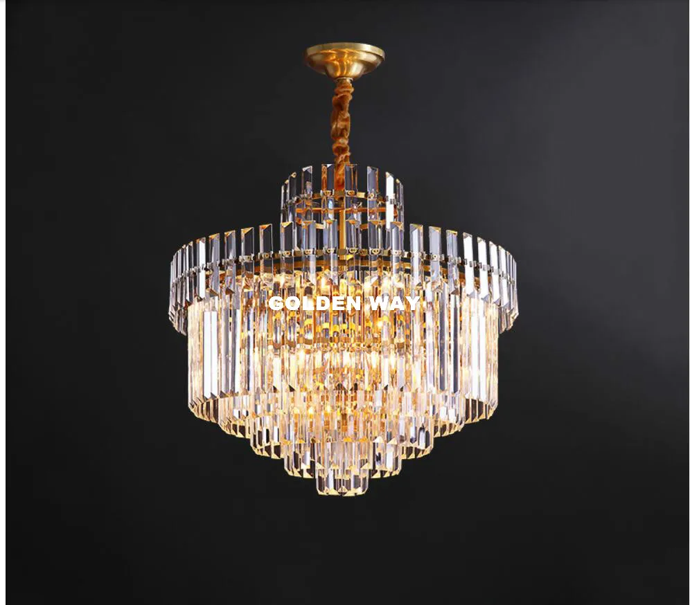 Free Shipping Bronze Hanging Lamp D60cm H52cm Bedroom Crystal Golden AC Pendant Lamp E14 Bulbs Crystal Lampshade Home Decoration