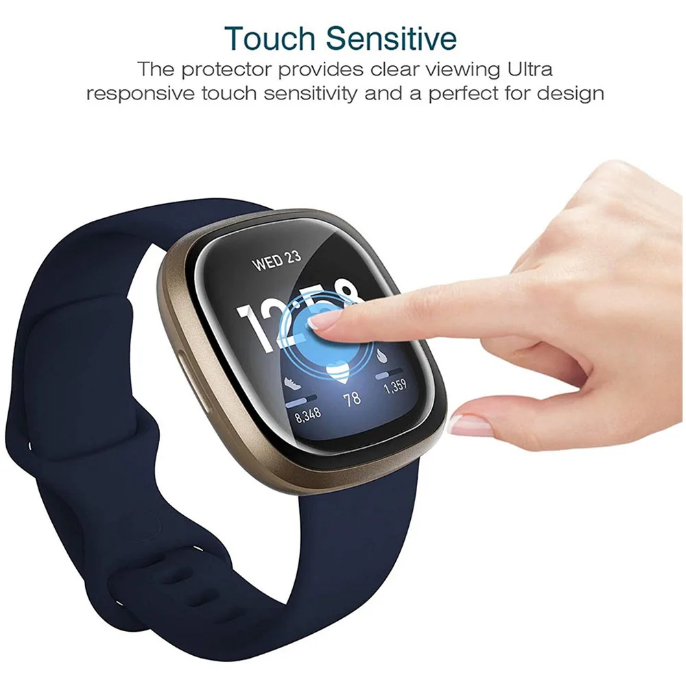 2 Chiếc ChoSamsung Cho Fitbit Versa Mềm 3 Hydrogel Bảo Vệ HD Phim (Không Kính Cường Lực) phụ Kiện