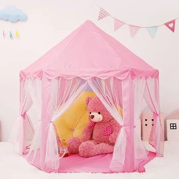 Baby toy tent portable folding prince princess tent children&#x27;s castle game house kids gift outdoor beach Barraca Infantil gifts