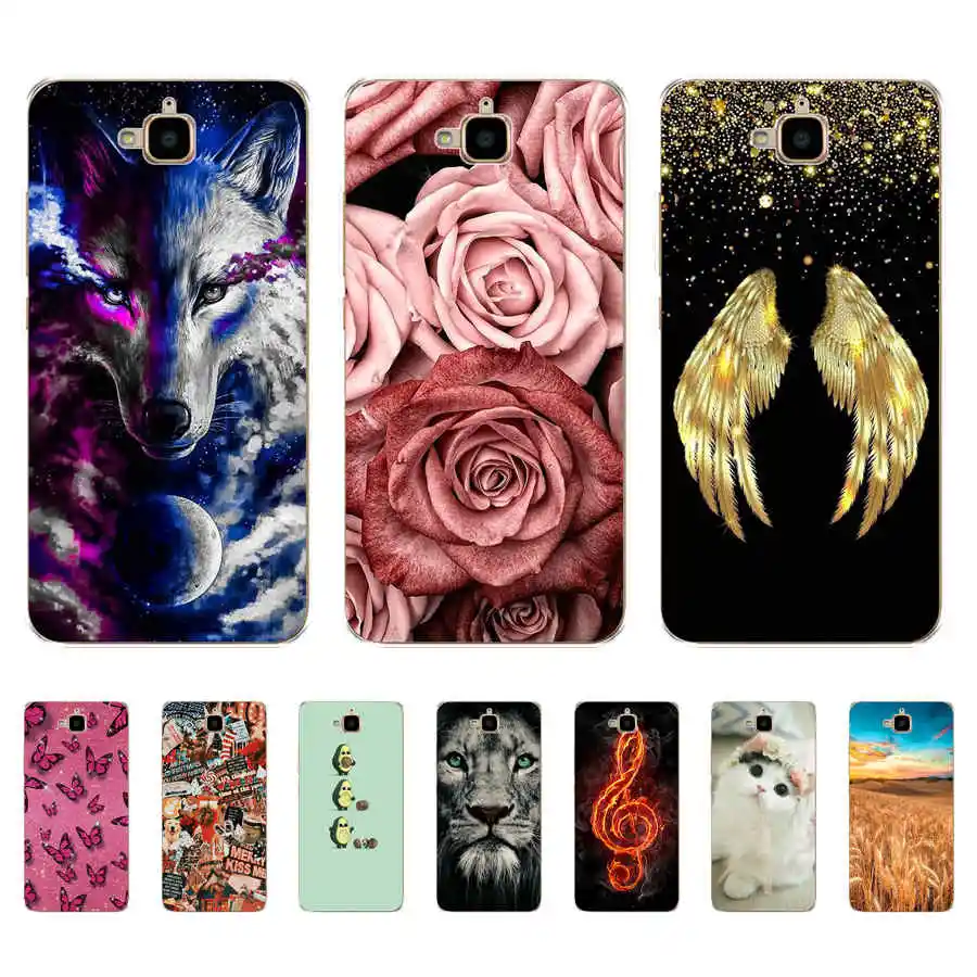 Silicon Case For Huawei Honor 4C Pro Case for Honor 4C Pro Soft TPU Back Phone Cover for Huawei Y6 Pro 2015 TIT-L01 TIT-TL00 bag