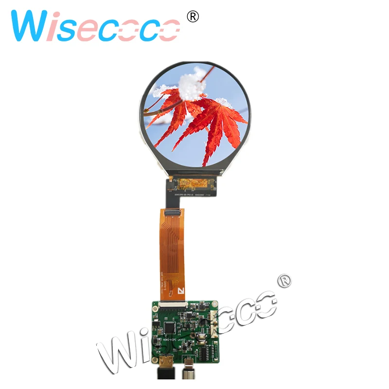 3.4 Inch 800*800 IPS Round LCD Screen Display  USB Controller Board TM034XVZP01