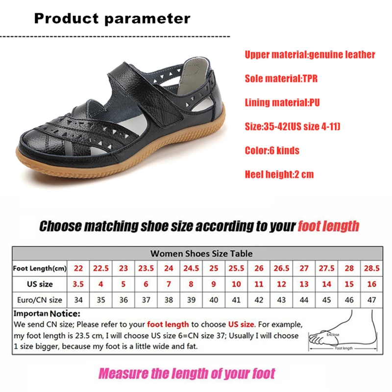 WOIZGIC kadın kadın anne hakiki deri içi boş beyaz ayakkabı sandalet Flats loafer\'lar yaz serin plaj artı boyutu 41 42