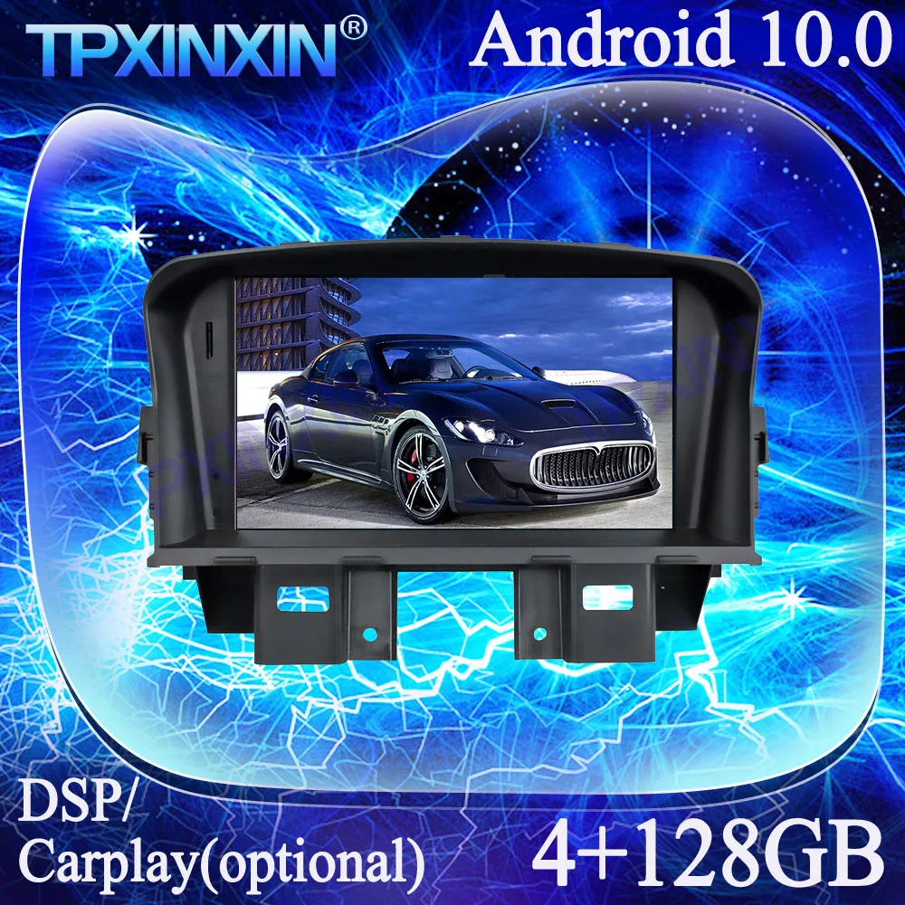 

IPS Android 10 4G+128G PX6 For Chevrolet Cruze 2008-2011 Multimedia Player Tape Recorder GPS Navigation Auto Radio Head Unit DSP