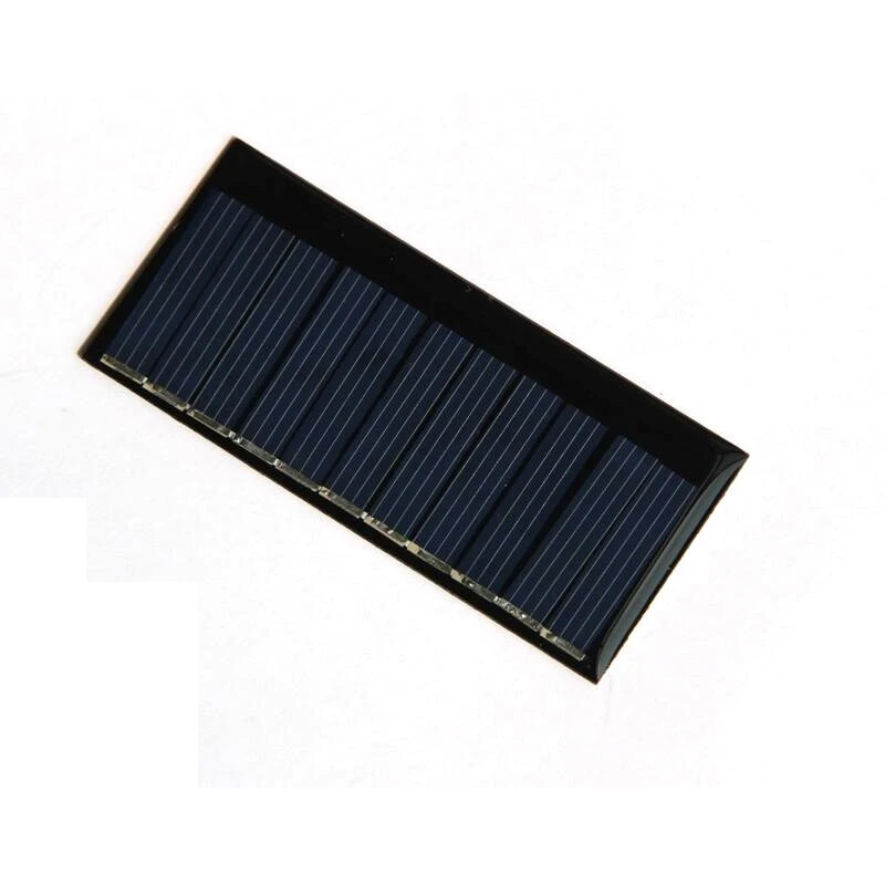 5.5v 60MA Solar Cell Epoxy Polycrystalline Solar Panel Module DIY Solar Charger For 3.7V Battery Light Toy Study 10pcs