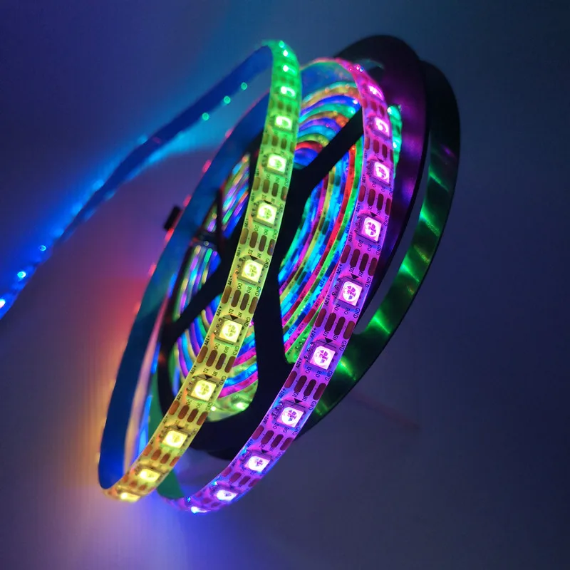 5m/roll WS2815 DC12V (WS2812B/WS2813) RGB LED Pixels Strip Light Individually Addressable LED Dual-Signal 30/60/144 Pixels/Led/m