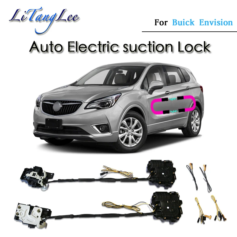 For Buick Envision 2014~2019 ​Car Soft Close Door Latch Pass Lock Actuator Auto Electric Absorption Suction Silence Closer