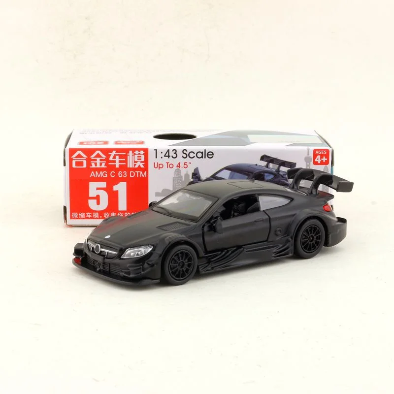 

Diecast Metal Toy Model 1:43 Scale Mercedes-Benz C63 AMG DTM Car Pull Back Doors Openable Collection Gift For Kid Match Box