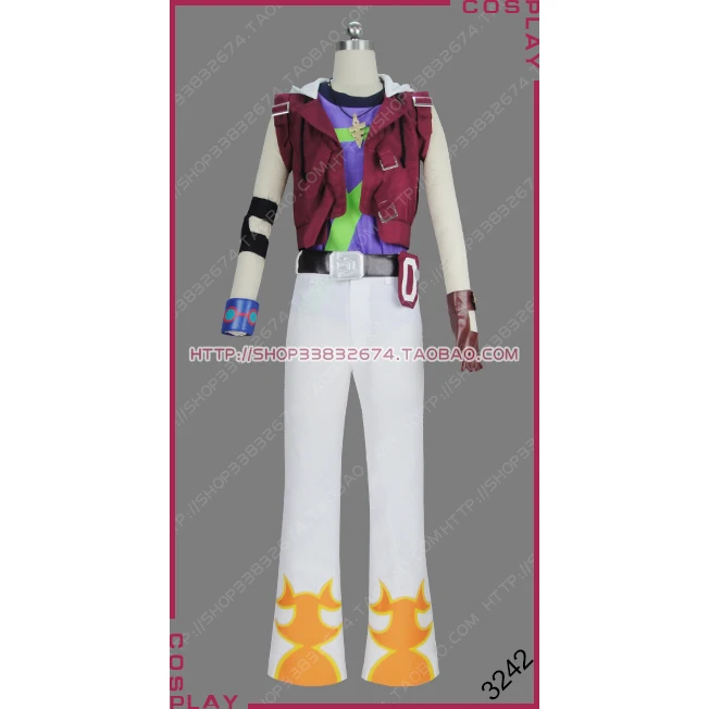 

Yu-Gi-Oh! ZEXAL Yugio Zearu Heartland Academy Duelist Player Yuma Tsukumo Tukumo Toma Uniform Outfit Anime Cosplay Costume S002