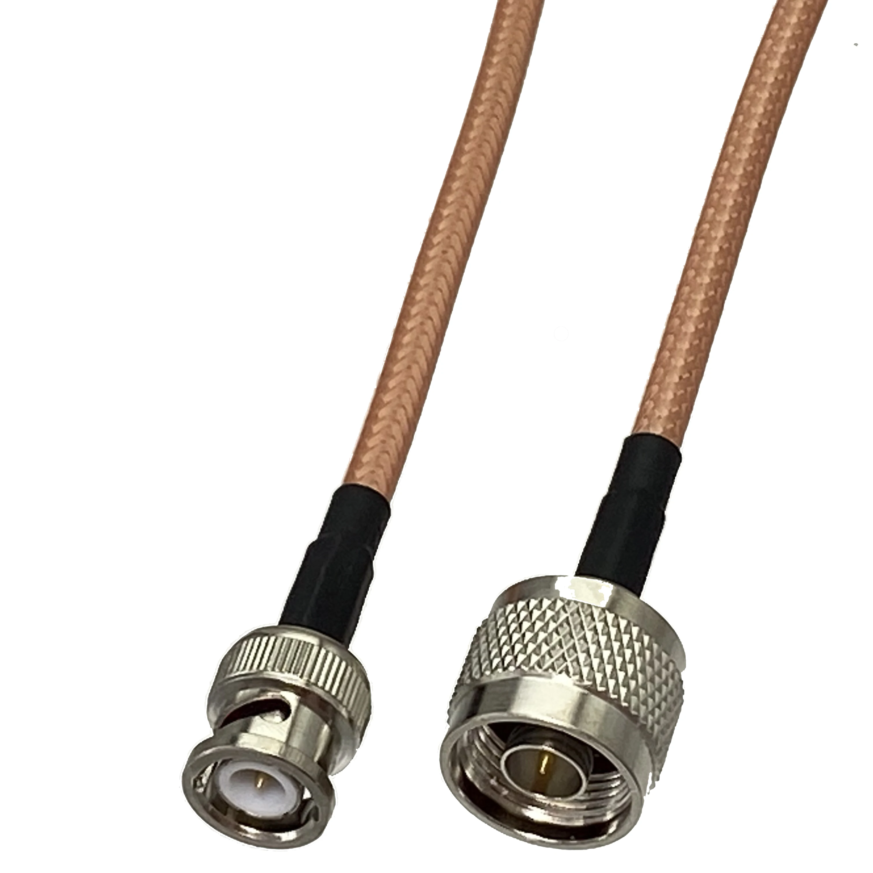 Enchufe macho RG142 N a macho BNC, conector Coaxial RF, Cable de puente Pigtail, nuevo, 6 pulgadas ~ 5M, 1 piezas