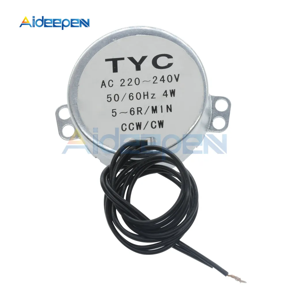 AC 100-127V 220-240V 50/60Hz Synchronous Motor 1.4RPM-60RPM Robust Torque 4W TYC-50