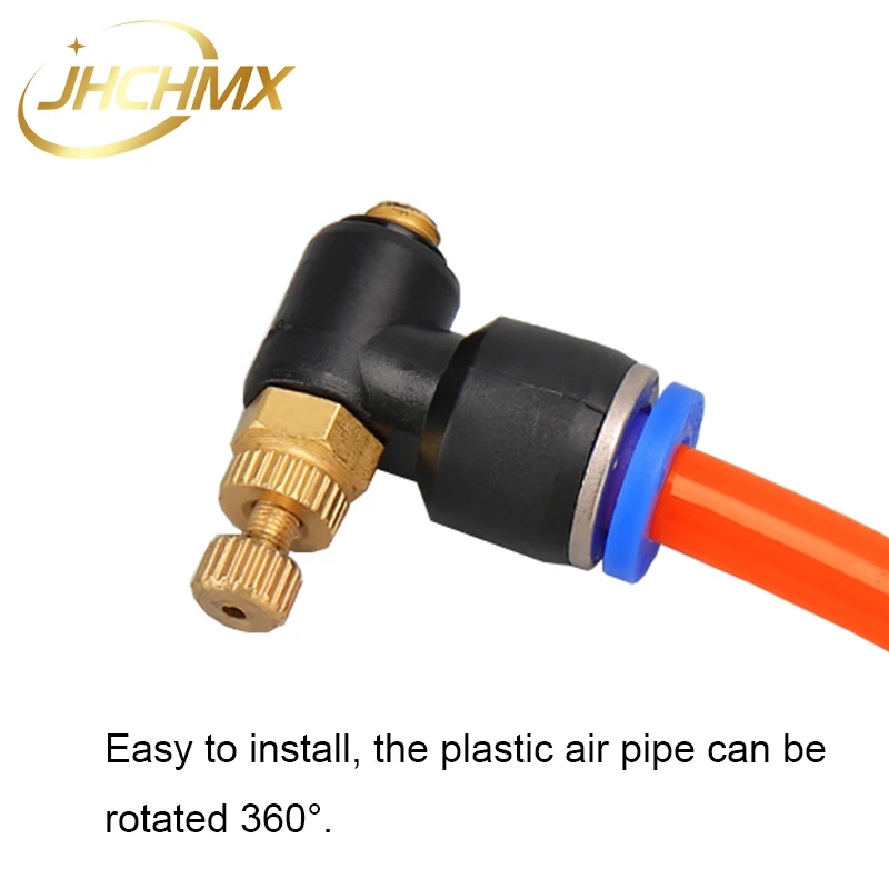 JHCHMX High Quality 5pcs/lot Air Fitting Air Assist Air Adjuster for Bodor CO2 Laser Cutting Machine Co2 Laser Cutting Head