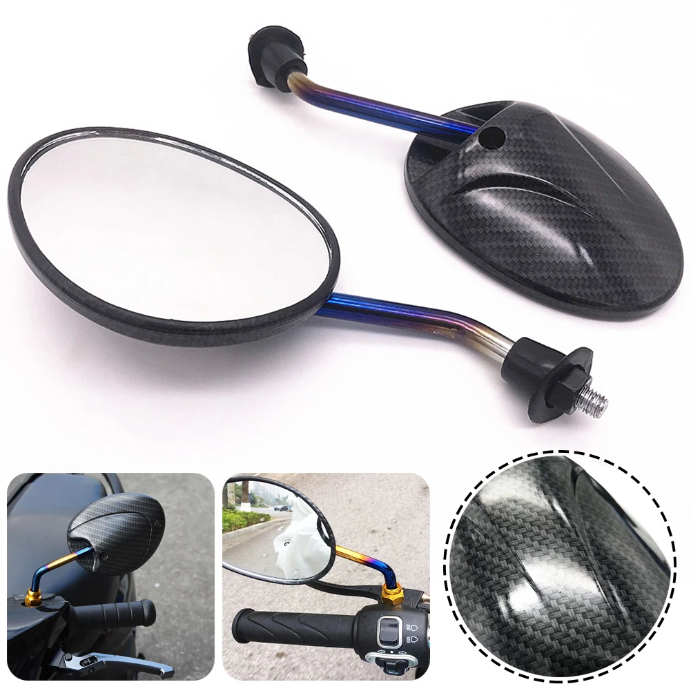 

1Pair Motorcycle Rearview Mirror Vintage Rear View Mirror with 8mm Bolt Universal Side Mirror for Motorcycle Scooter Accessories